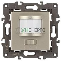 Датчик движения 14-4103-04 2-проводной 180-250В 200Вт Elegance шампань ЭРА Б0034355 Датчик движения 14-4103-04 2-проводной 180-250В 200Вт Elegance шампань ЭРА Б0034355