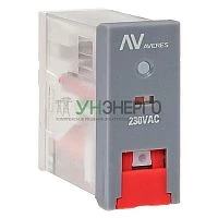 Реле промежуточное с кнопкой и мех. индикацией RPAt 25/1 12А 230В AC AVERES EKF rpat-25-1-230AC Реле промежуточное с кнопкой и мех. индикацией RPAt 25/1 12А 230В AC AVERES EKF rpat-25-1-230AC