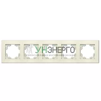 Рамка 5-м Афина универс. сл. кость (ivory) Universal A1042-I