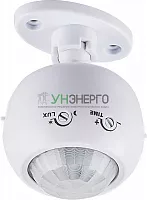 Датчик движения 1200W 8m 120°(гориз.) 360°(верт.)  белый, SEN16/ES-P27A 22074