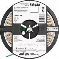 Лента светодиодная 71 765 NLS-3528CW120-9.6-IP65-12V R5 9.6Вт/м (уп.5м) Navigator 71765