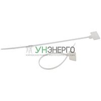 Хомут кабельный 2.5х200 с площадкой для маркировки 25х15 бел. NO-225-320 (уп.50шт) Эра Б0066063