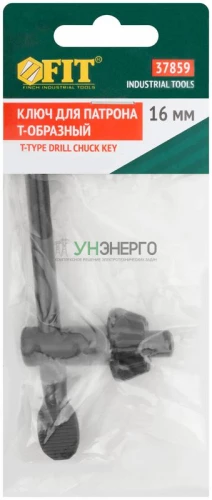 Ключ для патрона T-образный 16мм FIT 37859 фото 3