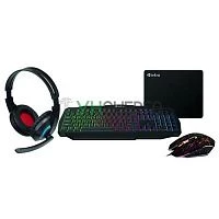 Комплект клавиатура и мышь GXZ900 игровой 1200-3600dpi + коврик + гарнитура черн. Intro Б0060194 Комплект клавиатура и мышь GXZ900 игровой 1200-3600dpi + коврик + гарнитура черн. Intro Б0060194