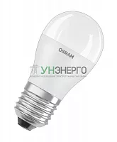 Лампа светодиодная LSCLP60 6.5W/865 230V FR E27 RU 6.5Вт P матовая 6500К холод. бел. E27 600лм 220-240В пластик. (замена 60Вт) OSRAM 4058075467767