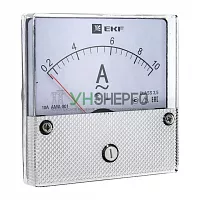Амперметр аналоговый AM-A801 на панель 80х80 кругл. вырез 1500А трансф. подкл. EKF am-a801-1500/ama-801-1500 Амперметр аналоговый AM-A801 на панель 80х80 кругл. вырез 1500А трансф. подкл. EKF am-a801-1500/ama-801-1500