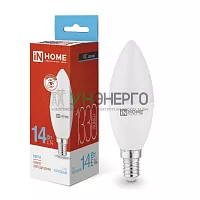 Лампа светодиодная LED-СВЕЧА-VC 14Вт E14 6500К 1330лм IN HOME 4690612047775