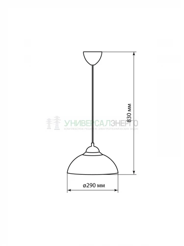 Светильник НСБ 1122/1 "Home mini" 15 Вт, Е27, опал, шнур белый TDM фото 3