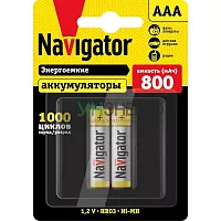 Аккумулятор AAA/HR03 94 461 NHR-800-HR03-BP2 (блист.2шт) Navigator 94461