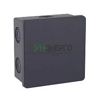 Коробка ответвит. с 6 кабельными вводами d20мм IP44 80х80х40мм черная DKC 53700B Коробка ответвит. с 6 кабельными вводами d20мм IP44 80х80х40мм черная DKC 53700B