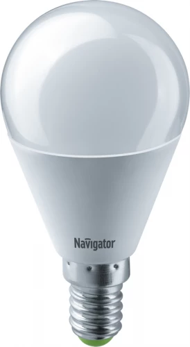 Лампа светодиодная 61 334 NLL-G45-8.5-230-4K-E14 8.5Вт шар матовая 4000К нейтр. бел. E14 680лм 176-264В Navigator 61334