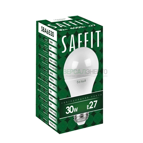 Лампа светодиодная SAFFIT SBA6530 Шар E27 30W 2700K 55182 фото 2