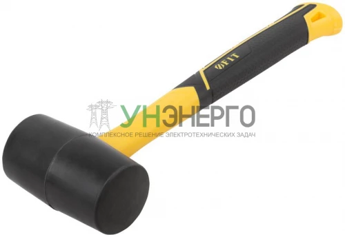 Киянка 50мм 340г фибергласовая ручка резинов. FIT 45512 фото 2
