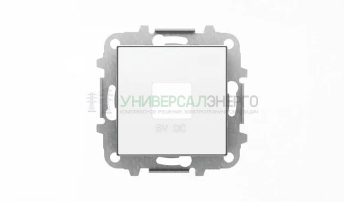 Накладка для механизмов зарядного устройства USB арт.8185 SKY альп. бел. ABB 2CLA858500A1101