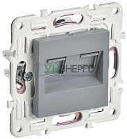Розетка компьютерная двойн. RJ45 кат.5E SKANDY SK-K03Gr сер. IEK SK-K20-1-K03 Розетка компьютерная двойн. RJ45 кат.5E SKANDY SK-K03Gr сер. IEK SK-K20-1-K03
