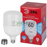 Лампа светодиодная высокомощная RED LINE LED POWER T120-60W-4000-E27/E40 R 60Вт Т120 колокол 4000К нейтр. бел. E27/E40 (переходник в компл.) 5800лм Эра Б0063841 Лампа светодиодная высокомощная RED LINE LED POWER T120-60W-4000-E27/E40 R 60Вт Т120 колокол 4000К нейтр. бел. E27/E40 (переходник в компл.) 5800лм Эра Б0063841