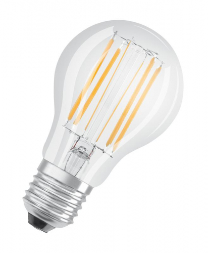 Лампа светодиодная филаментная LED STAR CLASSIC A 75 8W/827 8Вт грушевидная 2700К тепл. бел. E27 1055лм 220-240В прозр. стекл. OSRAM 4058075055339 фото 2