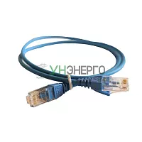 Шнур коммутационный HD RJ45 кат. 6 U/UTP LSZH неэкранир. 1м голуб. Leg 051546