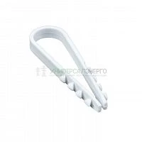 Дюбель-хомут d11-18мм для круглого кабеля бел. (уп.50шт) PROxima EKF plc-ncs50-11x18w