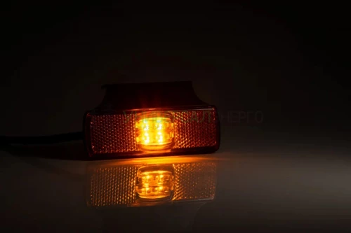 Фонарь габаритный жёлтый LED с кронштейном и проводом  2х0.75 мм? FRISTOM FT-017 Z+K LED фото 2