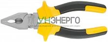 Плоскогубцы комбинированные "Старт" прорезиненные ручки хром-никелевое покрытие 165мм черн.-желт. 49954