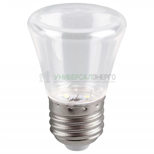Лампа светодиодная Feron LB-372 Колокольчик прозрачный E27 1W 6400K 25908 фото 2