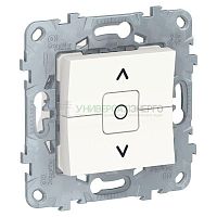 Механизм выключателя жалюзи 2-кл. 2мод. СП Unica New 6А IP21 (сх. 4) бел. SchE NU520818 Механизм выключателя жалюзи 2-кл. 2мод. СП Unica New 6А IP21 (сх. 4) бел. SchE NU520818