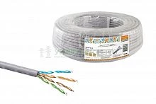 Кабель витая пара народный U/UTP Cat 5e 4х2х24AWG CCA (50м) PVC, серый Кабель витая пара народный U/UTP Cat 5e 4х2х24AWG CCA (50м) PVC, серый