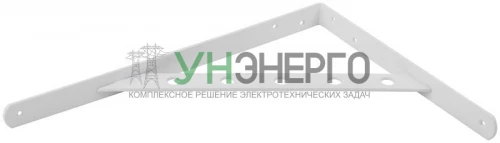 Уголок-кронштейн усиленный 350х250мм бел. КУРС 66109 фото 4
