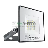 Светодиодный прожектор Feron.PRO LL-1000 IP65 20W 6400K черный 41538