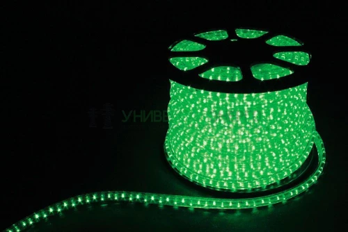 Дюралайт светодиодный Feron LED-R2W 2-х жильный , зеленый 1.44Вт/м 36LED/м 100м 220V 26063