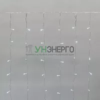 Гирлянда светодиодная "Светодиодный Дождь" 2х3м 300LED бел. 8.5Вт 230В IP44 эффект мерцания прозр. провод Neon-Night 235-555