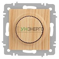 Светорегулятор поворотный СП Accent 6-401-11 600Вт 230В IP20 сосна Intro Б0063688