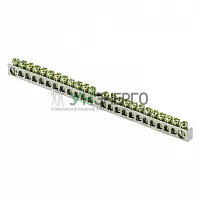 Шина PEN "ноль-земля" 6х9 24 отверст. цинк крепеж по центру PROxima EKF sn1-63-24