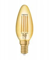 Лампа светодиодная филаментная Vintage 1906 LED CL B FIL GOLD 35 non-dim 4W/825 4Вт тепл. бел. E14 (замена 35Вт) зол. OSRAM 4058075293434