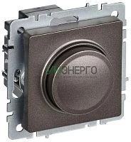 Светорегулятор СП BRITE пов-наж. 600Вт СС10-1-0-БрТБ механизм бронза IEK BR-D20-0600-K45