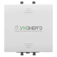 Выключатель модульный 1-кл. 2мод. Avanti "Белое облако" 16А IP20 бел. DKC 4400102