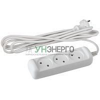 Удлинитель 3х7м без заземл. 10А IP20 U-3-7m-2х1 ПВС 2х1 Эра Б0028357 Удлинитель 3х7м без заземл. 10А IP20 U-3-7m-2х1 ПВС 2х1 Эра Б0028357