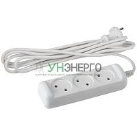 Удлинитель 3х7м без заземл. 10А IP20 U-3-7m-2х1 ПВС 2х1 Эра Б0028357 Удлинитель 3х7м без заземл. 10А IP20 U-3-7m-2х1 ПВС 2х1 Эра Б0028357