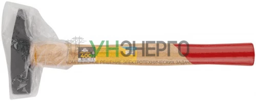 Молоток 400г деревянная ручка MOS 44044М фото 3