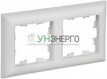 Рамка 2-м BRITE РУ-2-БрАБ арктич. бел./бел. IEK BR-M22-12-K91 Рамка 2-м BRITE РУ-2-БрАБ арктич. бел./бел. IEK BR-M22-12-K91