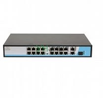 Коммутатор неуправляемый 16PoE(802.3af) порта 10/100Мбит/с до 250м cat6 2х1000Mбит/с+1хSFP 300Вт NIKOMAX GL-SW-F005-16P Коммутатор неуправляемый 16PoE(802.3af) порта 10/100Мбит/с до 250м cat6 2х1000Mбит/с+1хSFP 300Вт NIKOMAX GL-SW-F005-16P