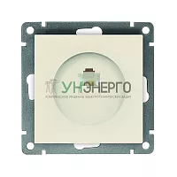 Розетка компьютерная 1-м СП Афина RJ45 кат.5E механизм сл. кость (ivory) Universal A0051-I