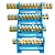 Шина "N" на изоляторе STEKKER 6*9 тип "стойка" на DIN-рейку 14 выводов, синий, LD556-69-14 49561