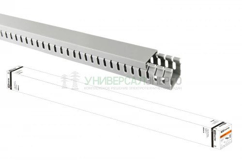 Кабель-канал перфорированный 25х25 перфорация 4/6мм TDM (60 м)