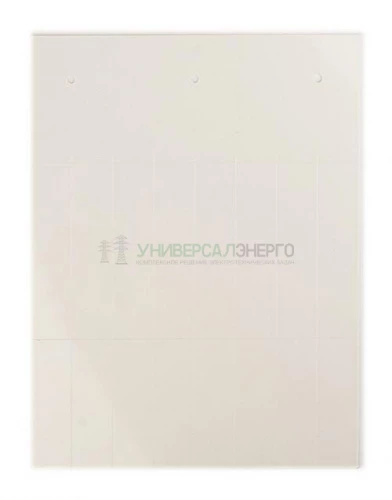 Табличка полужесткая установка в держатель для маркировки мод. оборудования ПВХ-0.5 бел. (уп.120шт) DKC TAS5215W