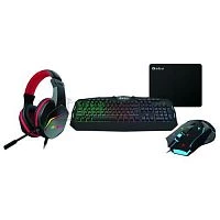 Комплект клавиатура и мышь GXZ990 игровой 1200-3600dpi + коврик + гарнитура черн. Intro Б0060195 Комплект клавиатура и мышь GXZ990 игровой 1200-3600dpi + коврик + гарнитура черн. Intro Б0060195