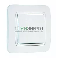 Выключатель 1-кл. СП Lillium 10А IP20 бел./бел. Makel 70001