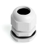 Сальник PG21 диаметр проводника 13-18 мм STEKKER, IP54, серый (DIY упаковка 2 шт) 49380