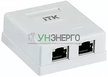 Розетка компьютерная 2-м ОП RJ45 кат.6 FTP ITK CS2-1C06F-22